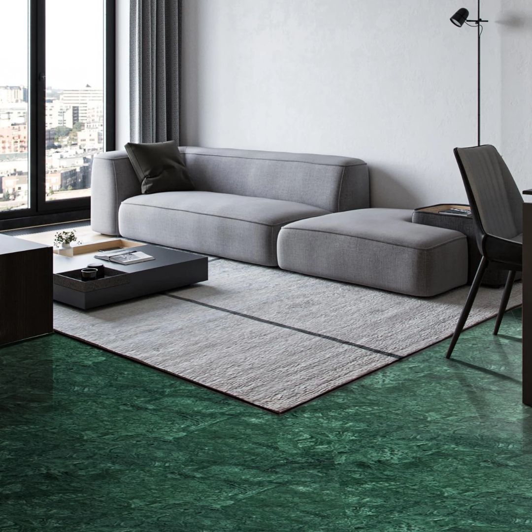 Indian Green Marble Slab (18mm) - Premium Polish